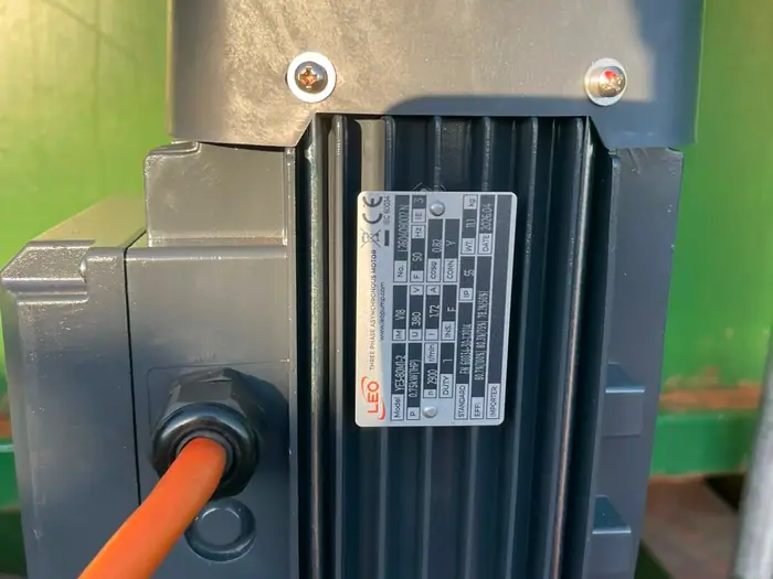 New three phase motor and glanded flex