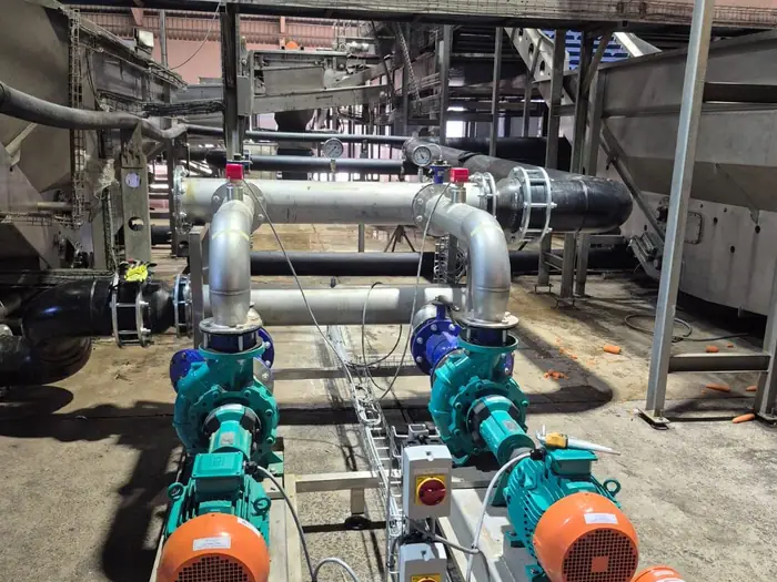 Pump skid, isolators and motor connections