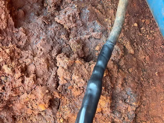 Cable repair in trench