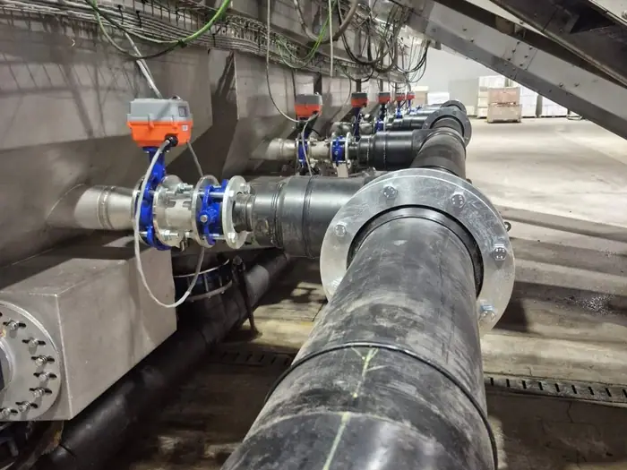 Actuated valve detail